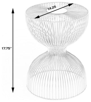 Butler Nicholas Iron Cage Bunching Table, White