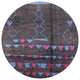 Ahgly Company Indoor Round Mid-Century Modern Area Rugs, 4' Round