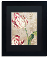 Color Bakery 'Tulips' Matted Framed Art, Black Frame, Black Mat, 11x14