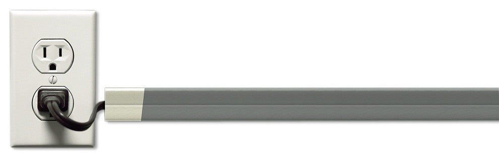 10 Ft Cord Channel For Wall Cover Conceal, Paintable White