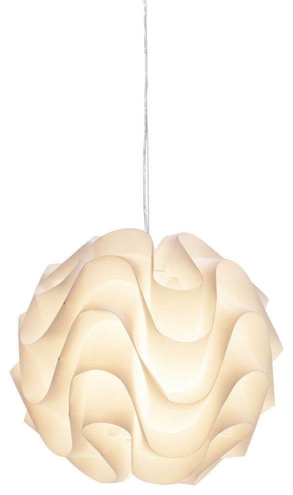 Meringue White Polymer Pendant Lighting, HGVF272