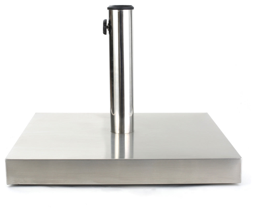 GDF Studio Norcross 66lbs Stainless Steel Square Umbrella Base