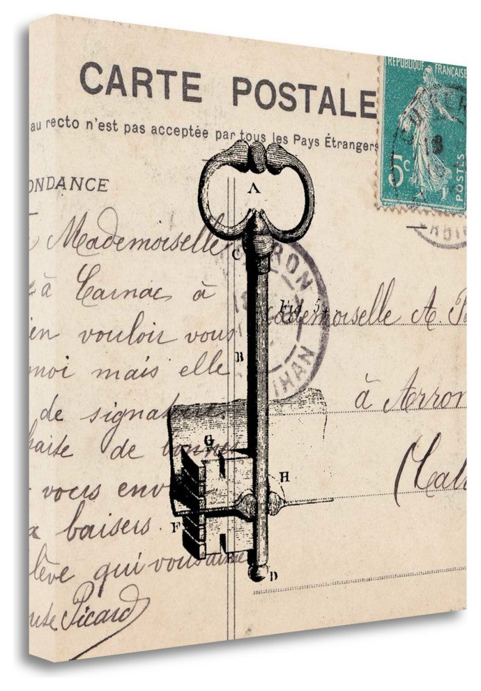 "Key To My Heart I" By Sabine Berg, Giclee Print on Gallery Wrap Canvas