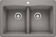 Blanco 440219 Diamond Silgranit Dual Mount Equal Double-Bowl Sink (Metallic
