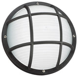 Bayside 1-Light Outdoor Wall/Ceiling Mount, Black