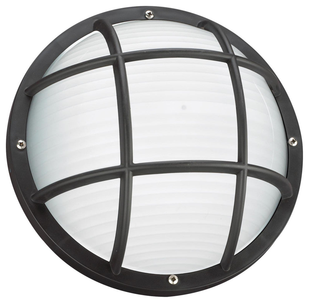 Bayside 1-Light Outdoor Wall/Ceiling Mount, Black