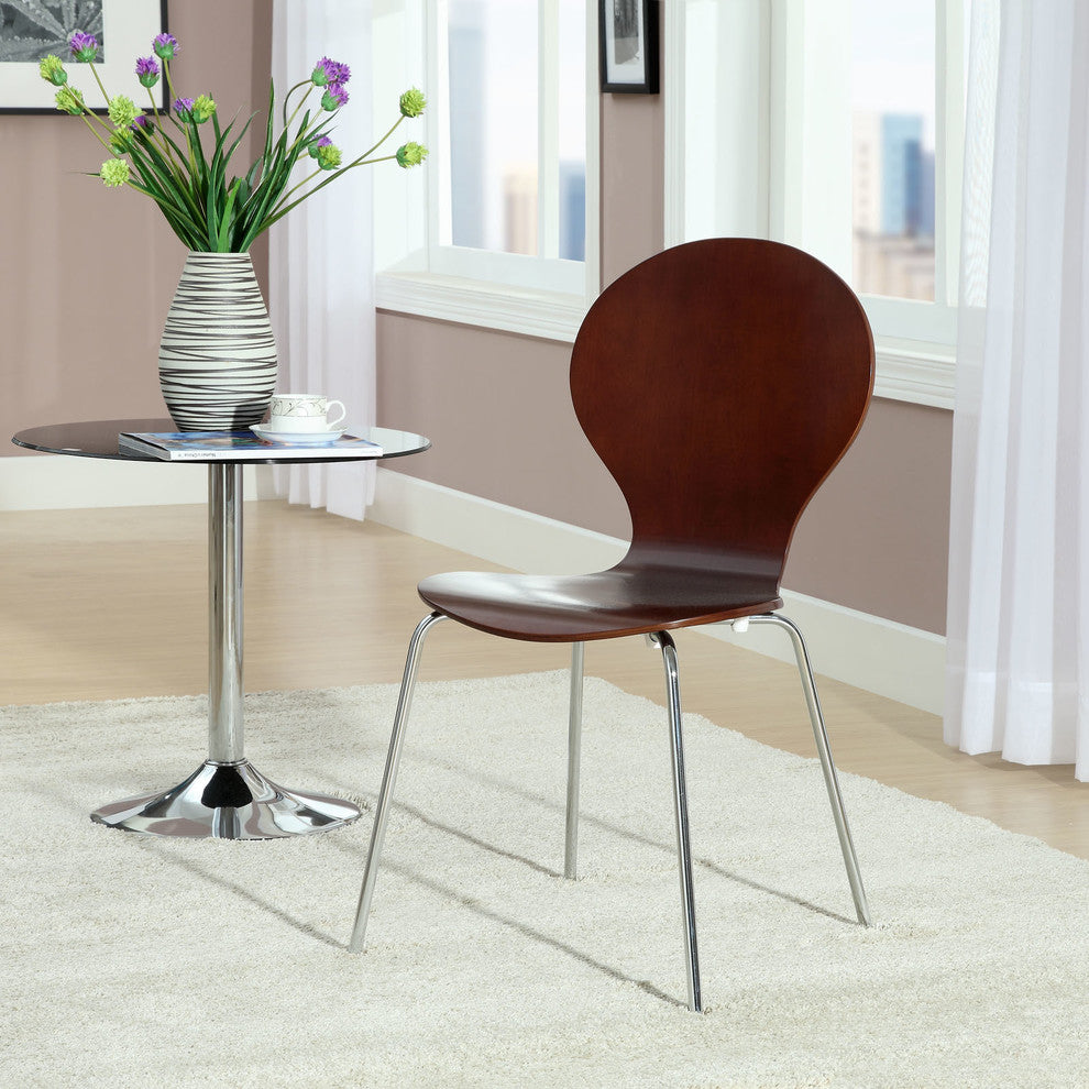 Modern Contemporary Kitchen Wood Dining Side Chair Wenge