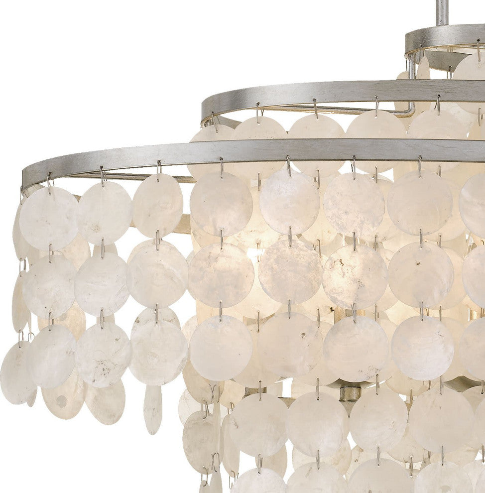 Crystorama Lighting Group BRI-3009 Brielle 6 Light 30"W Linear - Antique Silver