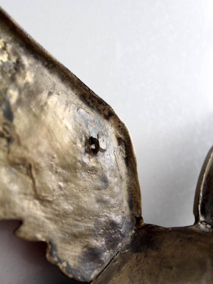 Consigned, Vintage Brass Eagle Wall Hanging