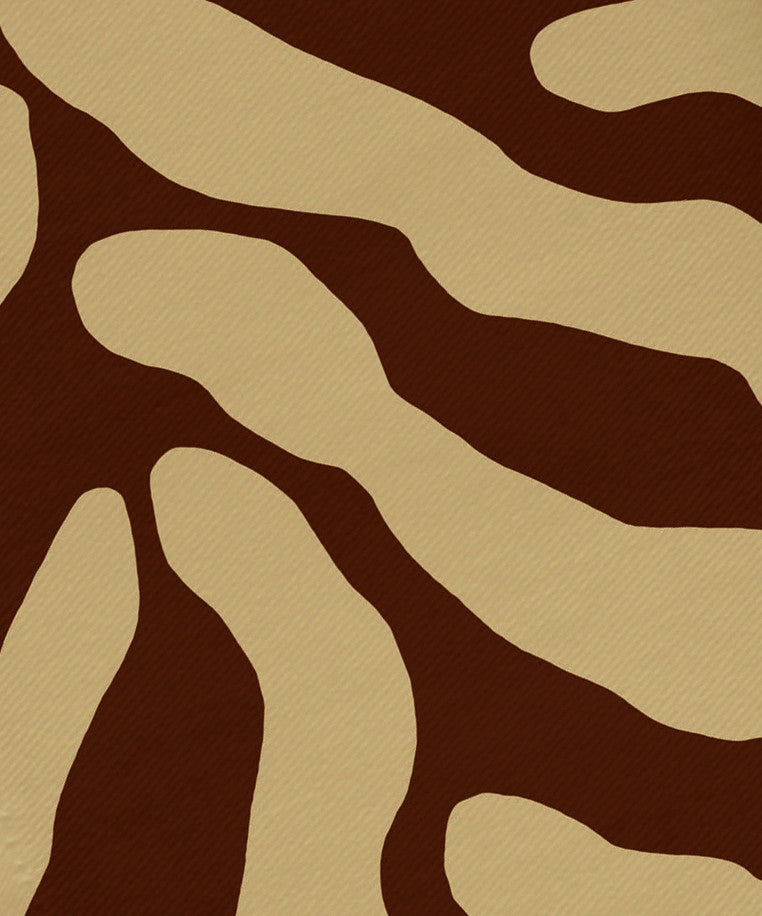 Animal Stripe, Print Napkin, Set of 4, Brown
