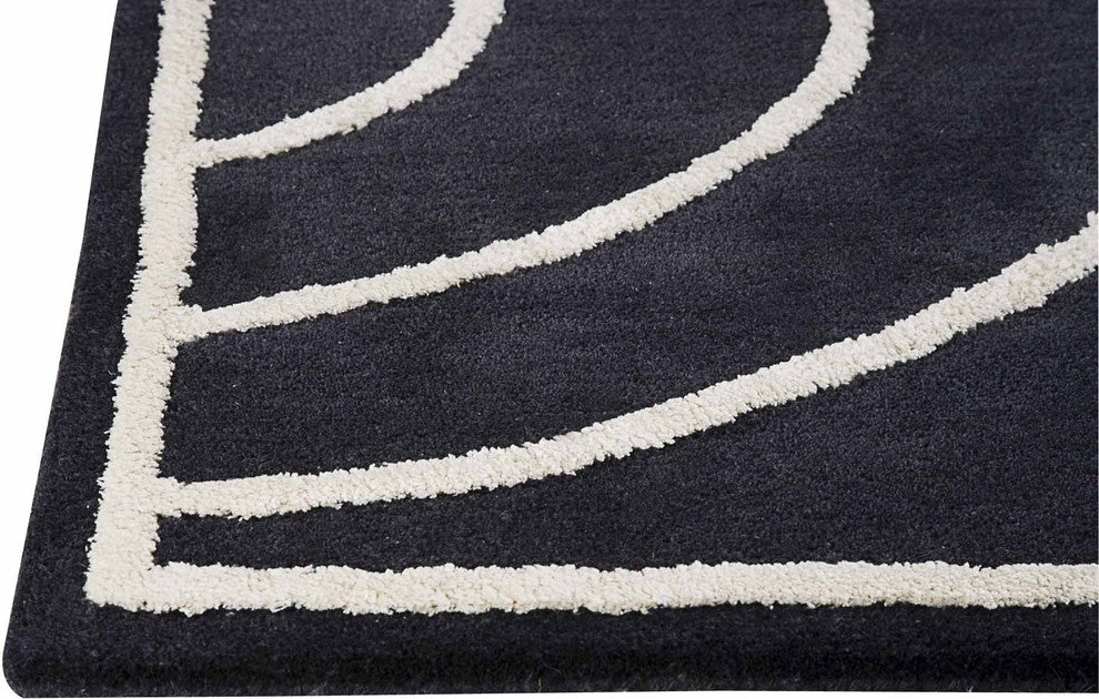 Lake Placid Rug, Charcoal, 8''3"x11''6"