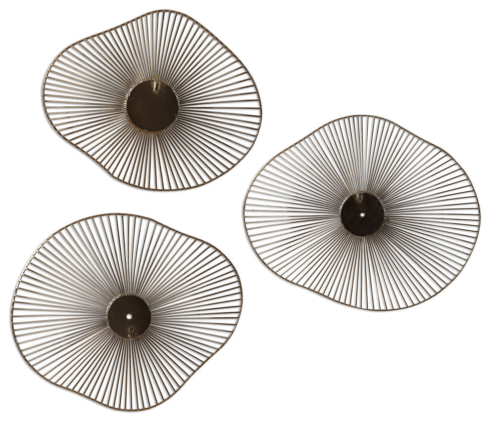 Uttermost Avarie Gold Metal Wall Art Set/3