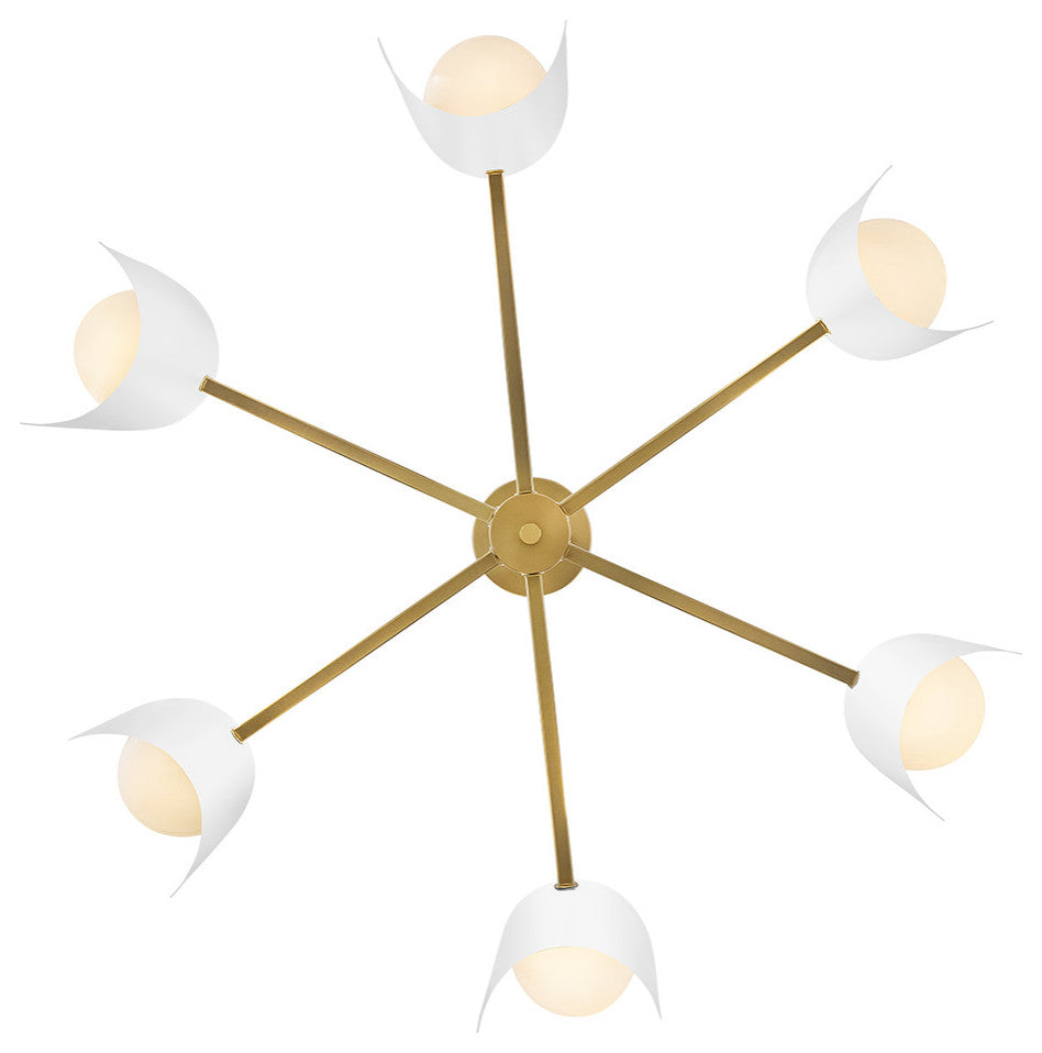 Lark Zuri Medium Single Tier, Lacquered Brass