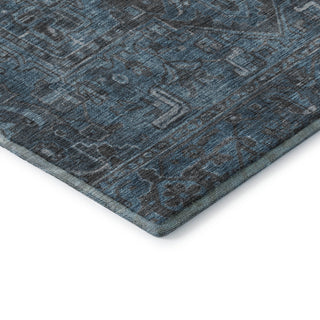 Premium Machine Washable Mayfield AMF571 Navy 8' x 10' Rug