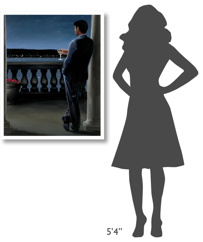 "Thinking of Her" Digital Paper Print by James Wiens, 30"x37"