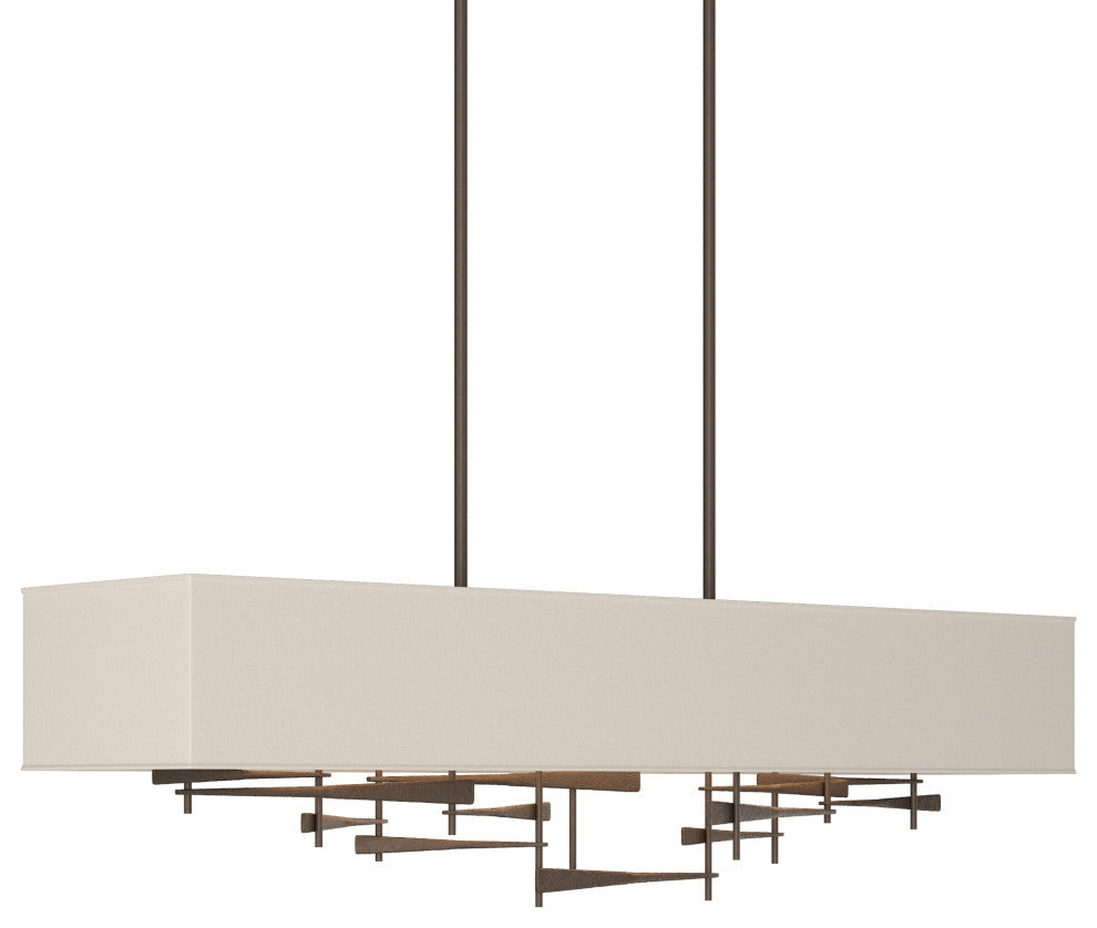 Cavaletti Pendant, Bronze Finish, Flax Shade