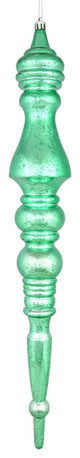 Vickerman N190944D 20" Seafoam Green Mercury Finial, Pack of 2