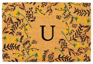 Calloway Mills Lily Bliss Monogram Doormat, Letter U