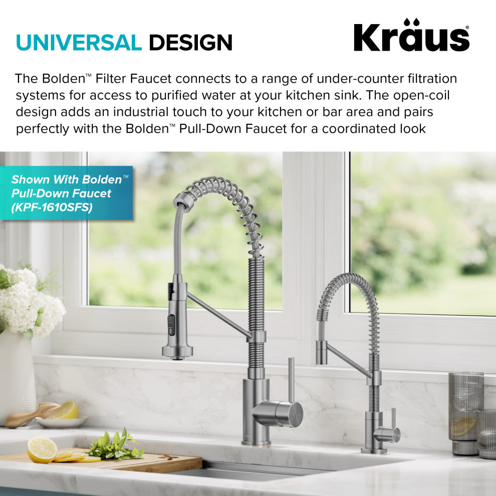 Bolden 1-Handle Drinking Water Filter Faucet for Water Filtration System, SFS