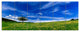 Spring Landscape Green Fields, Landscape Canvas Art Print, 70"x28", 6 Panels