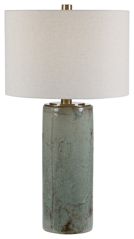 Uttermost Callais Crackled Aqua Table Lamp