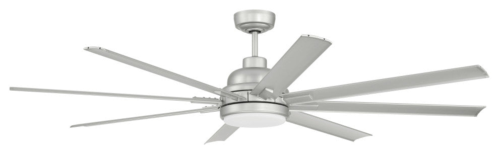 Craftmade 65" Rush, Painted Nickel With Painted Nickel Blades