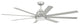 Craftmade 65" Rush, Painted Nickel With Painted Nickel Blades