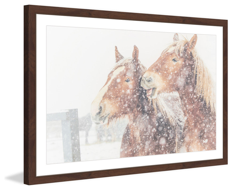 Marmont Hill, "Happy Horses" Framed Painting Print, 30x20