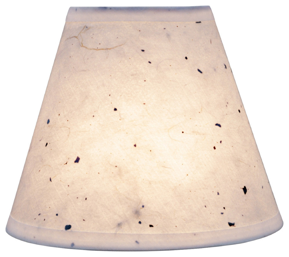 32116-6 Small Hardback Empire Chandelier Clip On Lamp Shade Off White 3"x6"x5"