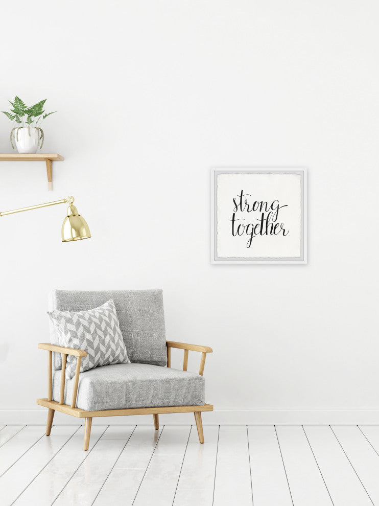 "Strong Together" Framed Painting Print, 18x18