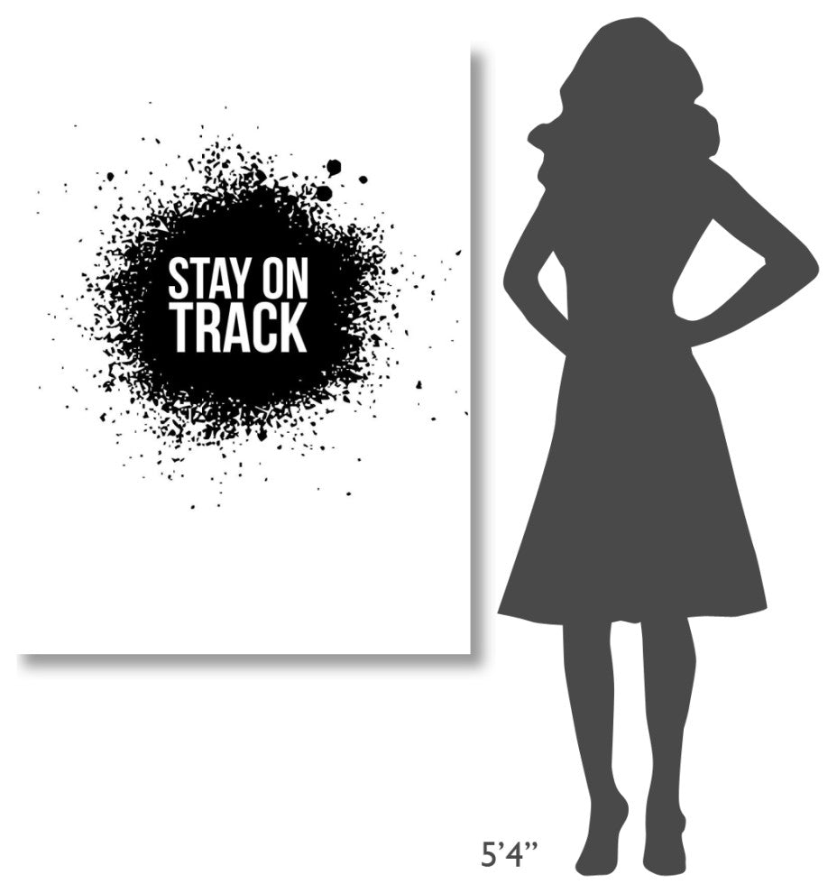 "Stay on Track Poster White" Fine Art Print
