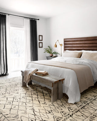 Gray and Black, Easy Care, Stain/Fade Resistant Emory Area Rug, 2'5"x7'7"