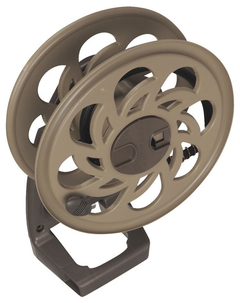 Suncast STA125B Side Tracker Wall-Mount Hose Reel, 125'