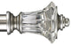 Joffre Non-Telescoping Curtain Rod, Antique Silver, 120''