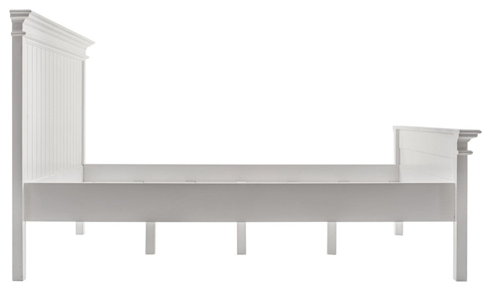 Classic White Panel Queen Size Bed
