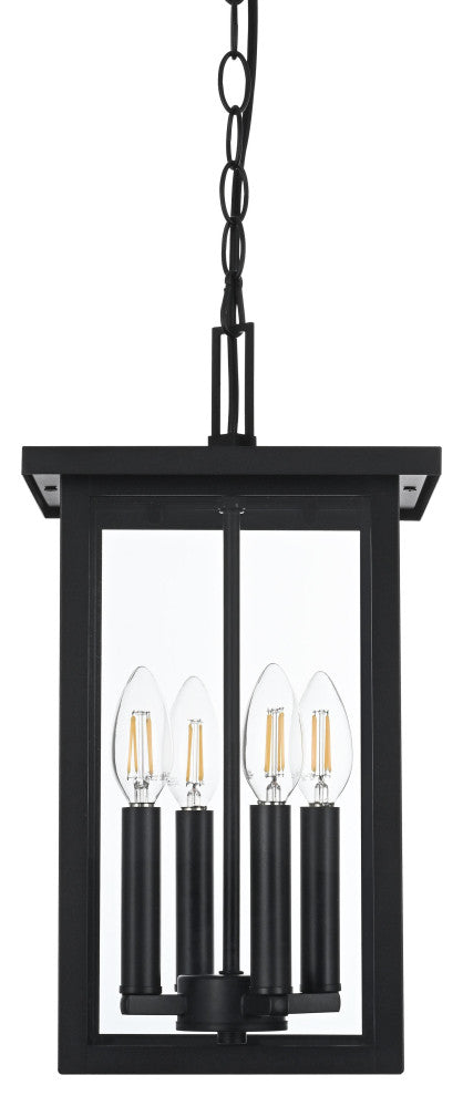 Home Living 9" Outdoor Pendant, Black