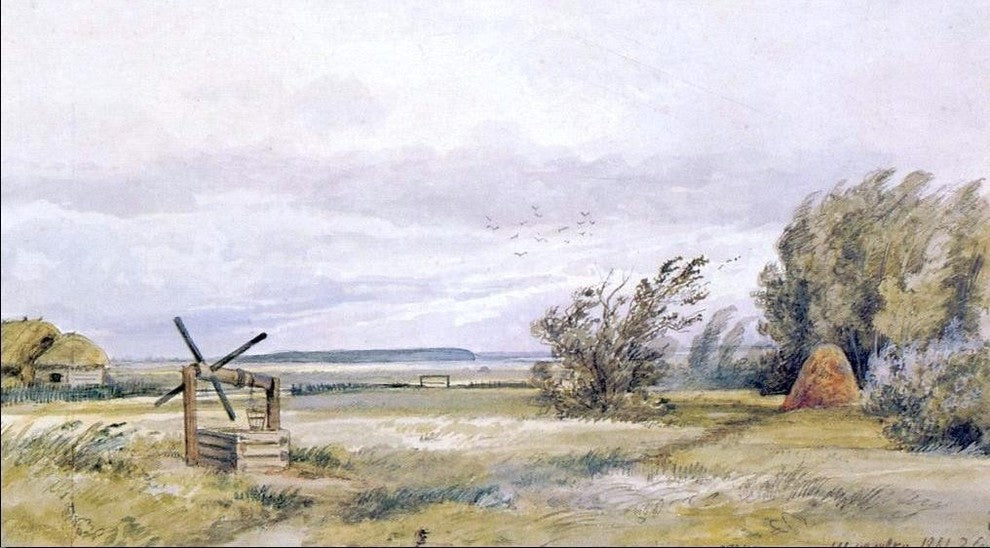 Ivan Ivanovich Shishkin Shmelevka Windy Day Wall Decal