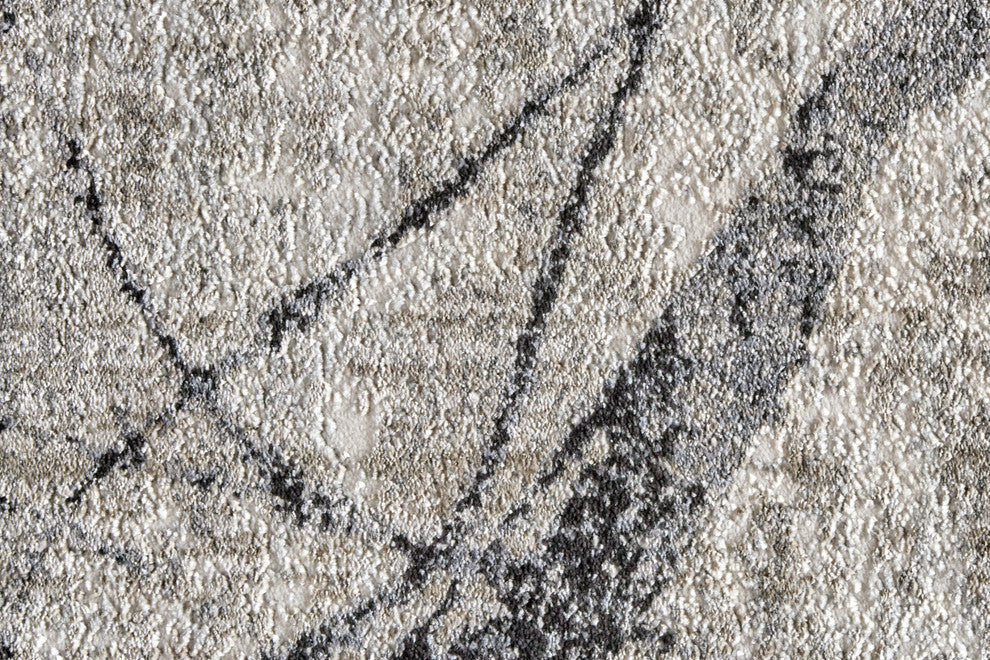 Weave & Wander Kiba Charcoal/Gray Rug, 10'2"x13'9"