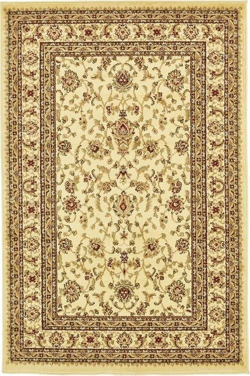 Unique Loom Cream St. Louis Voyage 4' 0 x 6' 0 Area Rug