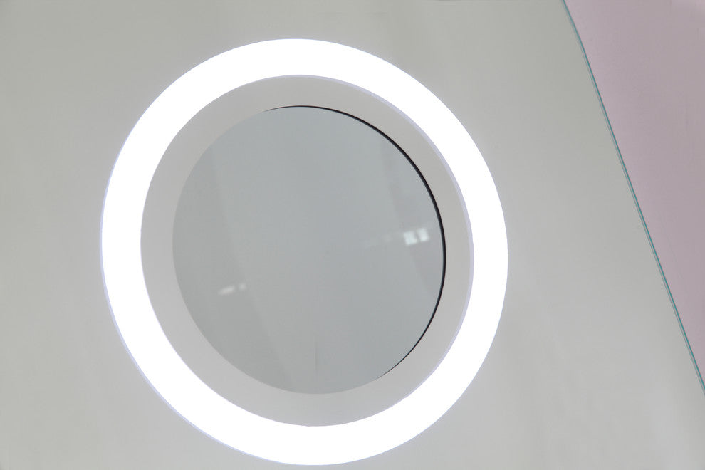 Vanity Art LED Lighted Bathroom Mirror With Touch Sensor and Magnifying Glass
