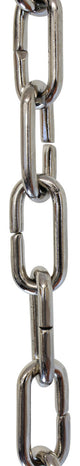 RCH Hardware Brass Standard Link Chandelier Chain, 3', Polished Nickel, U47
