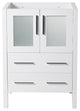 Torino 24" Bathroom Cabinet, Base: White, Base Only, Without Sink
