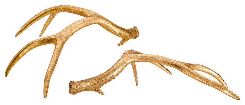 Golden Antlers, Set of 2