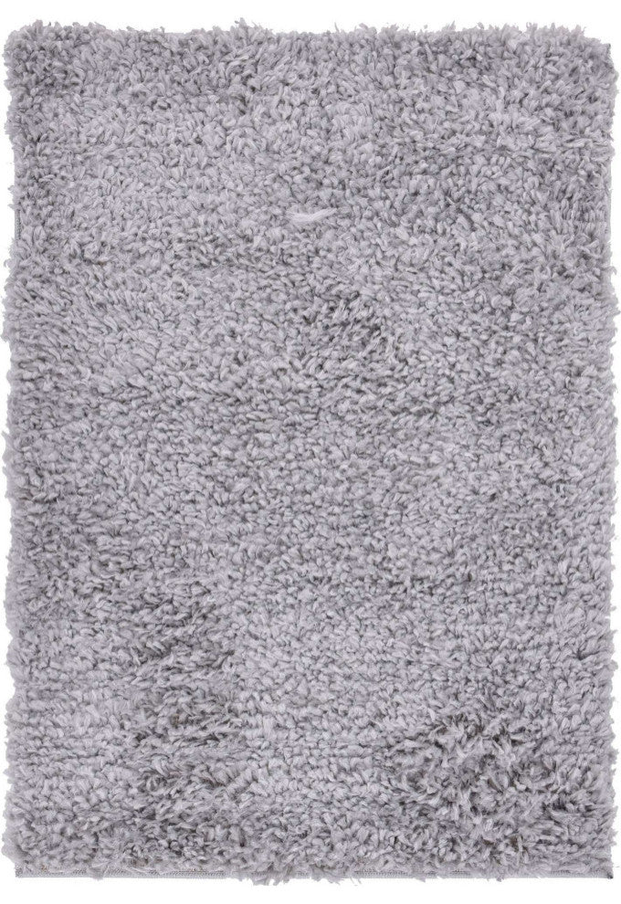 Unique Loom Ivory Davos Shag Area Rug, Sterling, 2'2x3'0, Rectangular
