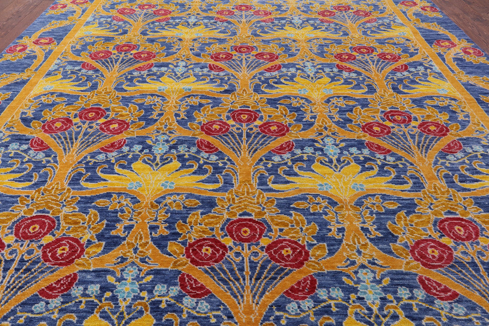 William Morris Handmade Wool Rug 12' 1" X 15' 2" - Q13355