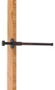 Modern Style Pullout Retractable Garment Rod, Venetian Bronze