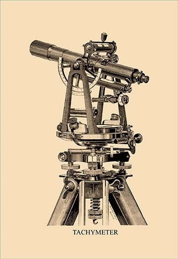 Tachymeter #3- Framed Paper Poster 20" x 30"