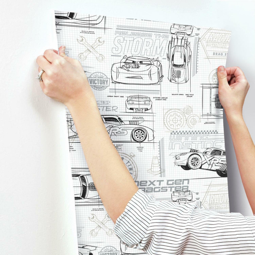 Disney and Pixar Cars Schematic Wallpaper