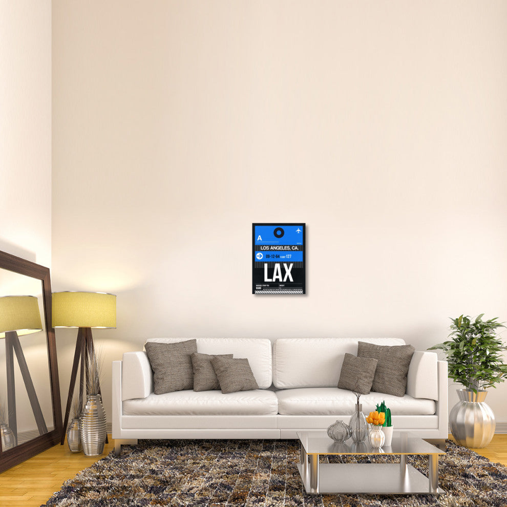 "LAX Los Angeles Luggage Tag 3" Fine Art Print
