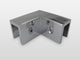 78"x56"x37" Frameless 90 Degree Shower Enclosure Wall Hinge, Polished Chrome